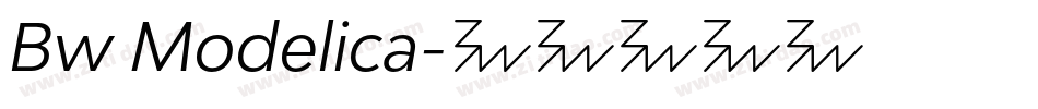 Bw Modelica字体转换